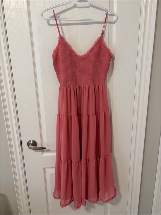 Wilfred Dresses & Skirts - Wilfred Dusty Rose Tiered Midi Dress